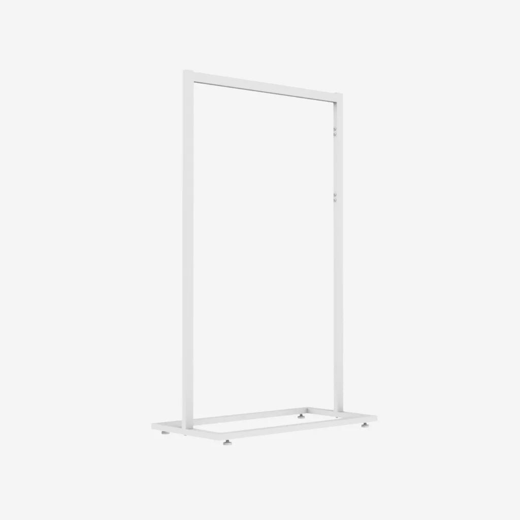 White Clothing Rack Without Base – 900mm Wide