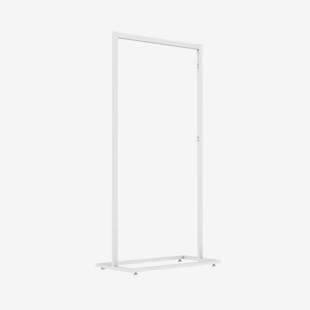 White Clothing Rack Without Base – 900mm Wide