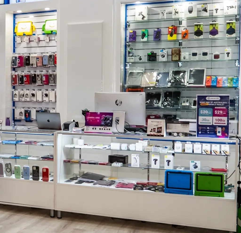 GR Phones Retail Display Shop Counter