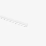 White L Shape Edging Trim - Aluminium 2400mm - SWTLS24W