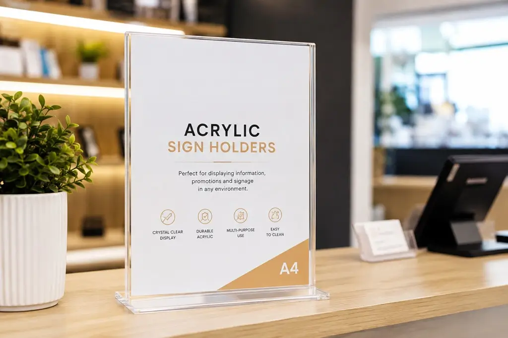 Acrylic Sign Holder - A4