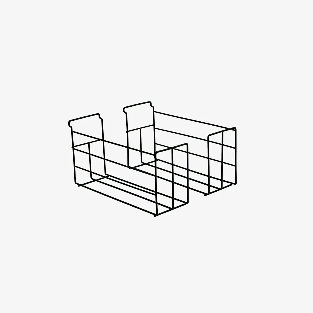 Black Adjustable Wire Basket Set