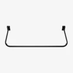 Black Curved Slatwall Hangrail - 900mm - SHR90RB