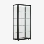 Black Glass Display Showcase Cabinet 900mm - DGS90B