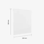 Flat Acrylic Hanger - 300mm x 300mm - DA003B - Measurements