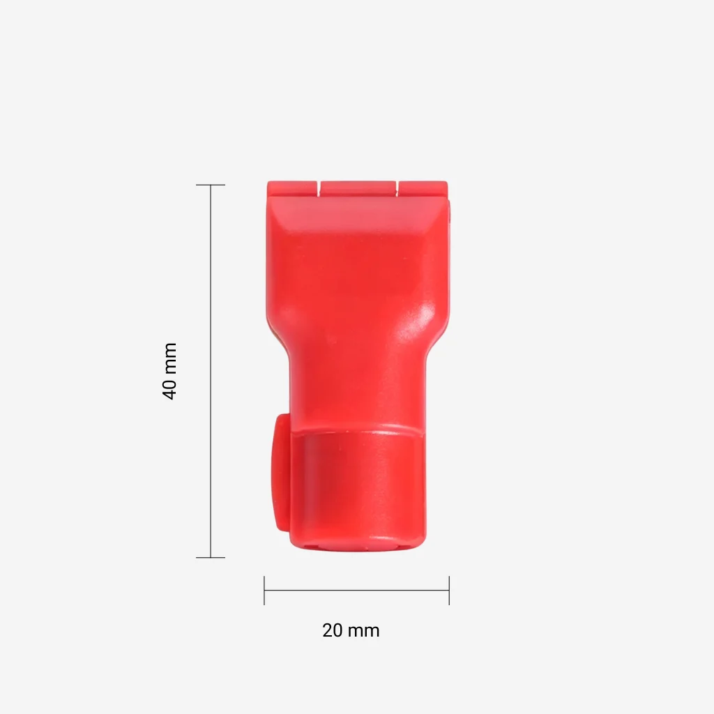 Red Anti-Theft Hook Lock for 6mm Hooks - HLOCK6R - Measurement