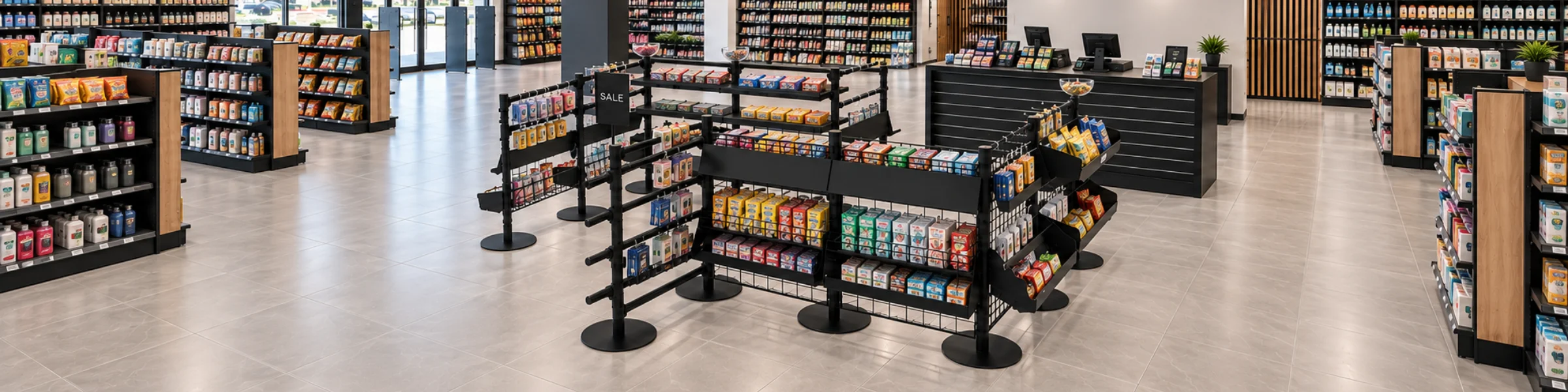 Flexible Customer Queue System for Retails Stores and Supermarkets.
