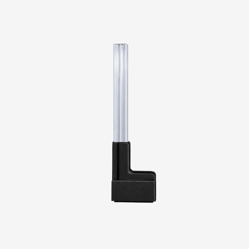 Black L Shape Magnetic Sign Holder with Plastic Grip Strip