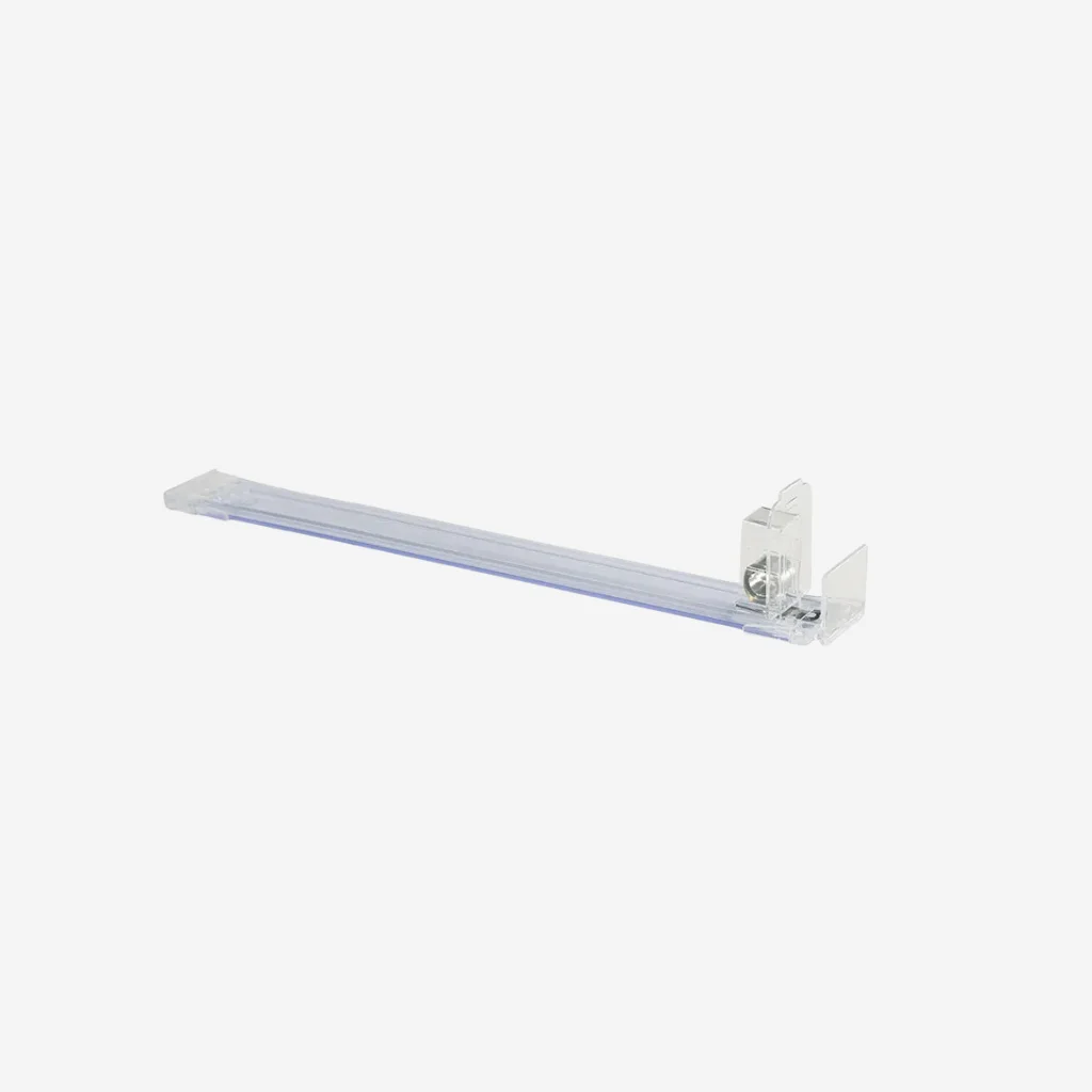 Acrylic Gondola Shelving Pusher 300mm