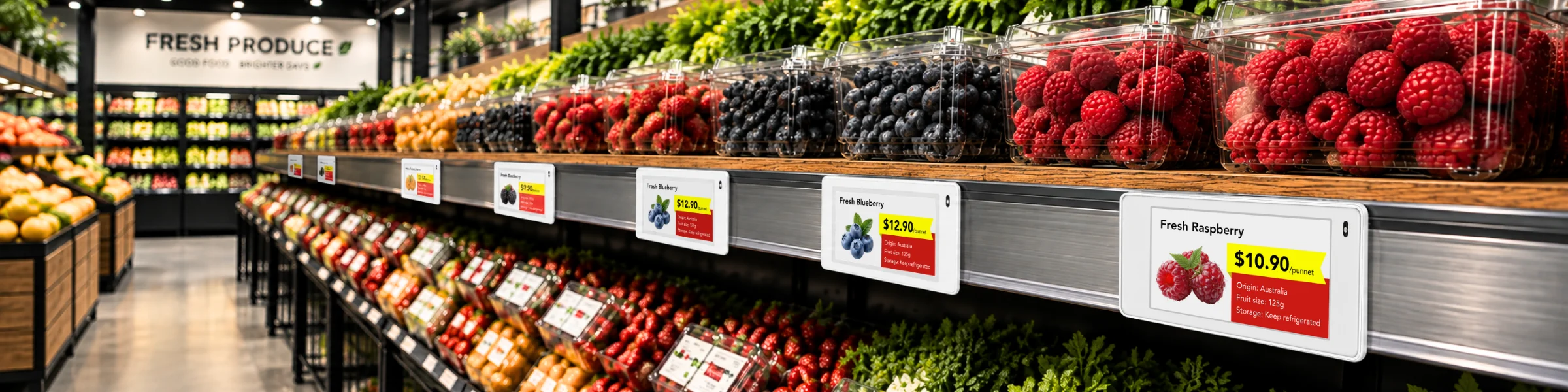 Slimline Electronic Shelf Labels