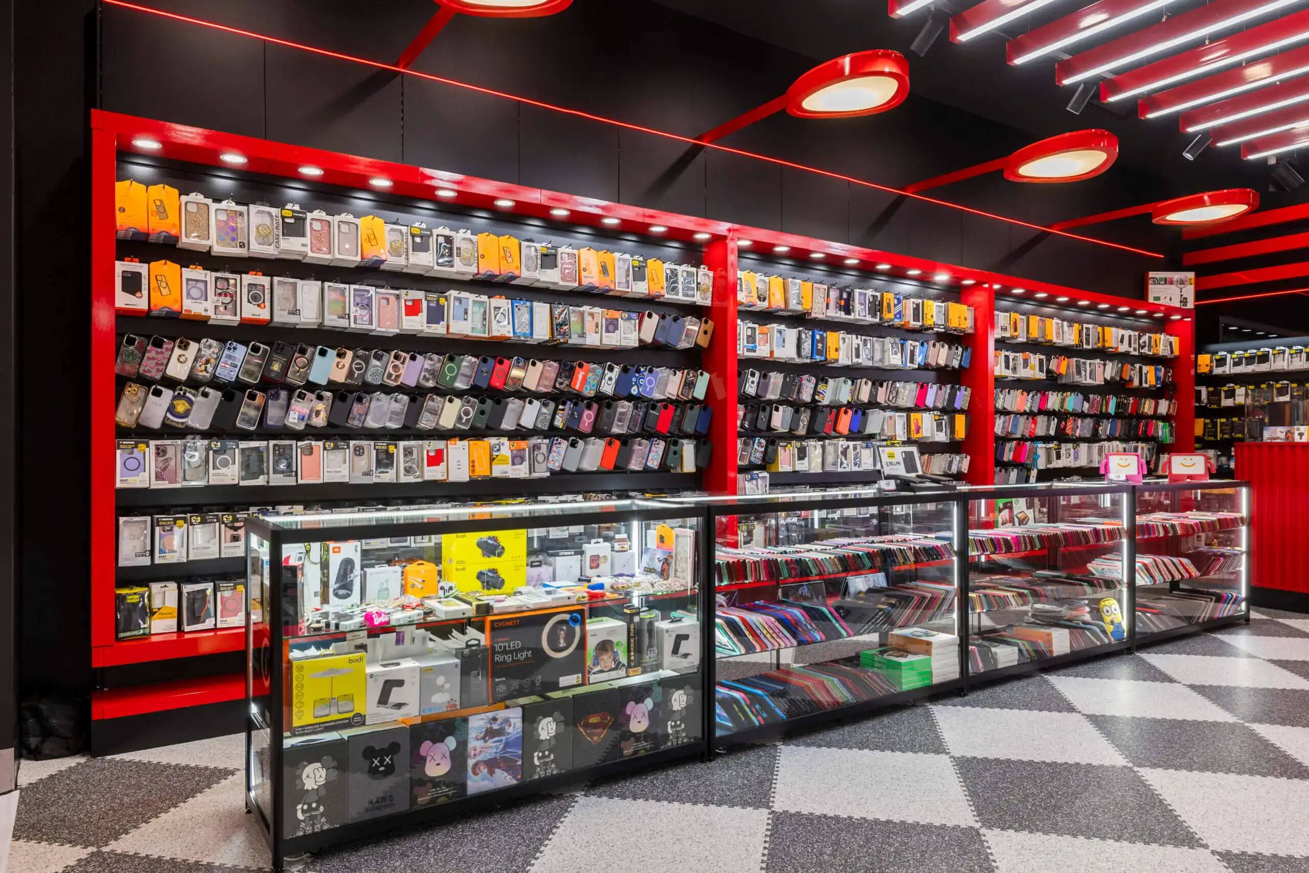 Retail shop fittings and display shelving supplied to Brisbane stores